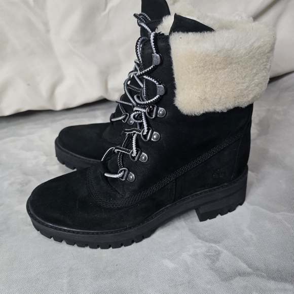 Timberland Teddy Fleece Waterproof Fold-Down Boots - Picture 4 of 7